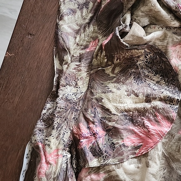 Vintage Cotton Dress Button Up Day Dress Short Sleeve 1950s SIZE 10 Great Shape - Picture 11 of 11